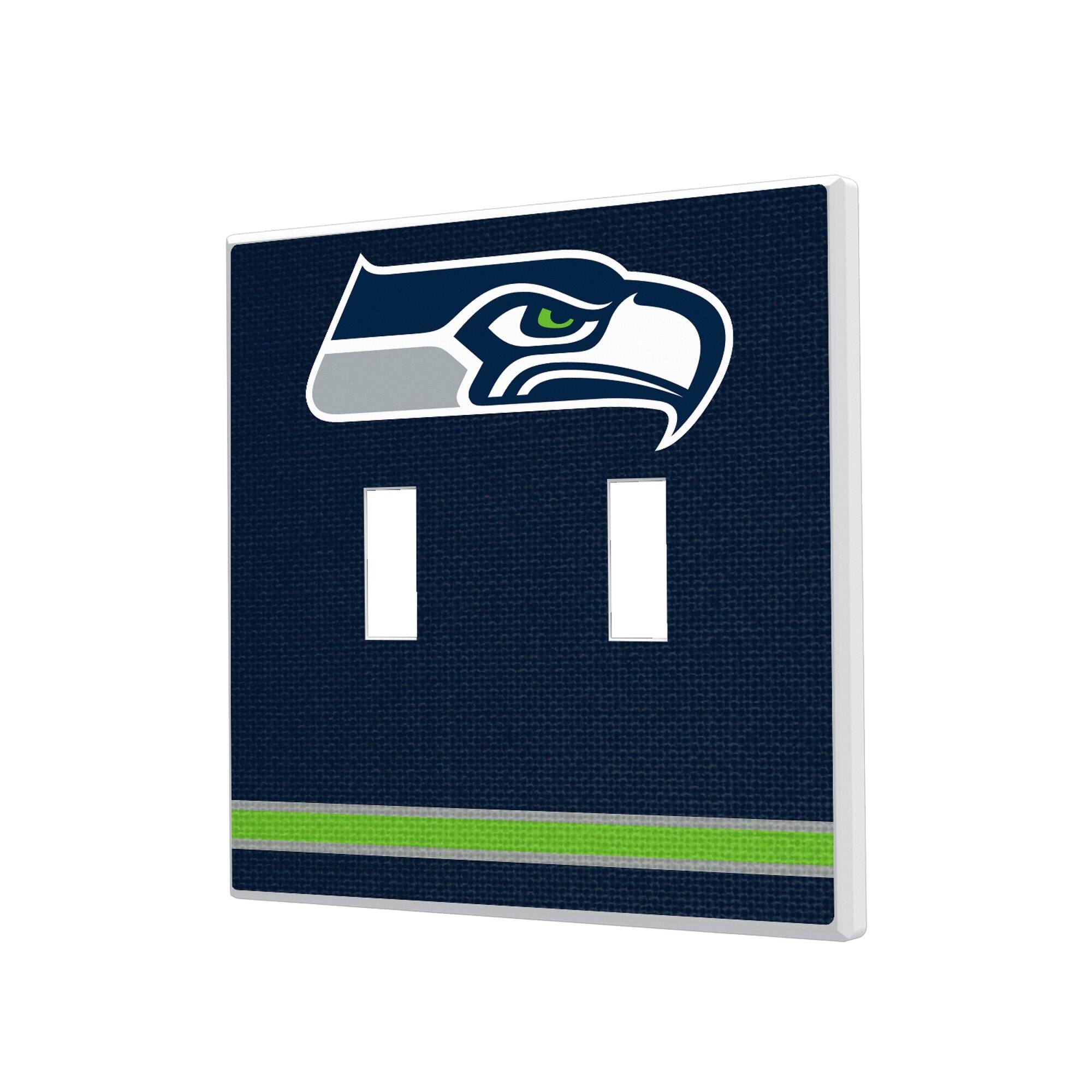 Keyscaper - Seattle Seahawks Stripe Double Toggle Light Switch Plate - Multicolor price history on PriceWatchPro