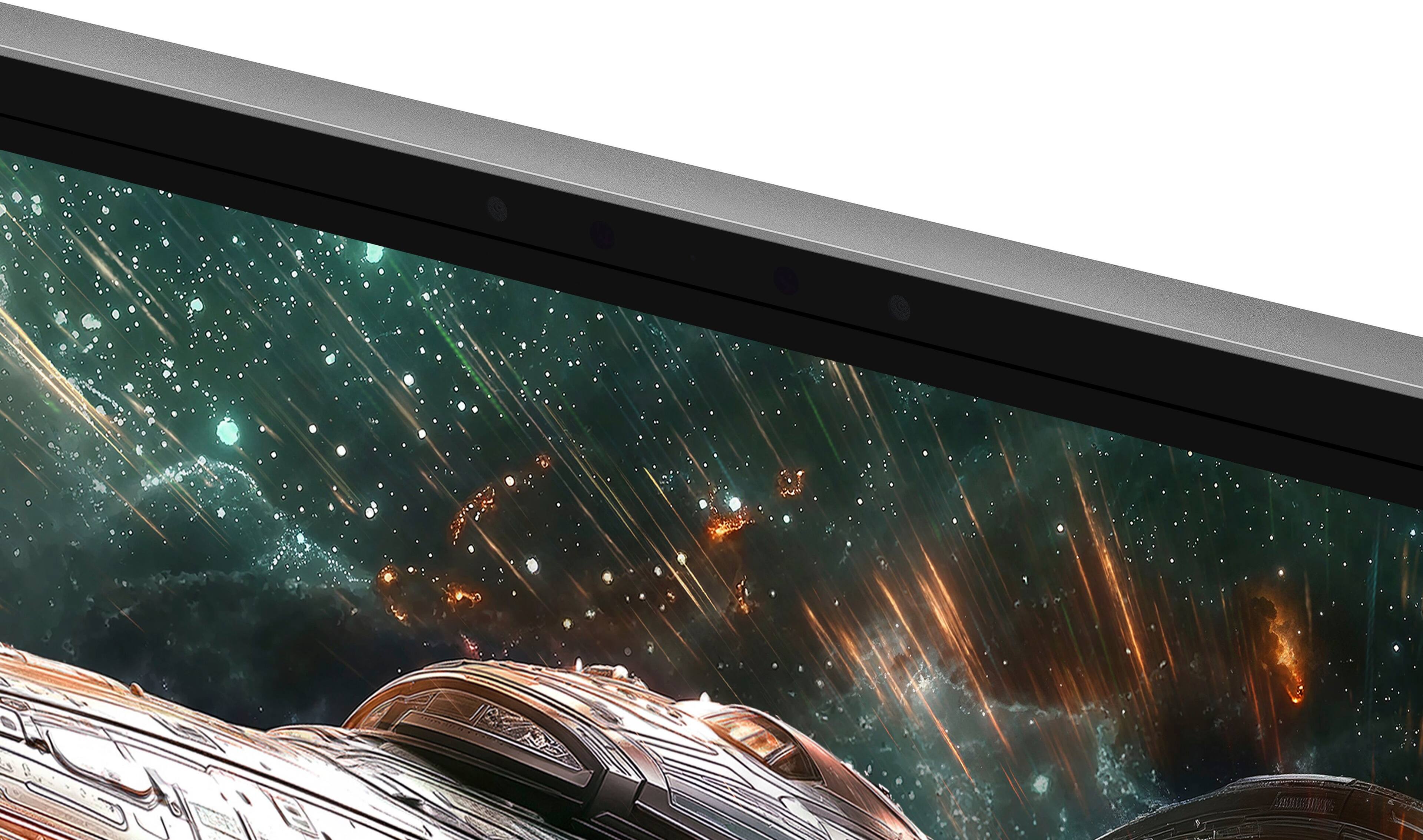 Alt View 27. Samsung - 27" Odyssey Glasses Free 3D G90XF 4K UHD, 165Hz, 1ms, G-SYNC Compatible and FreeSync Prem Pro Gaming Monitor - Mercury Silver.