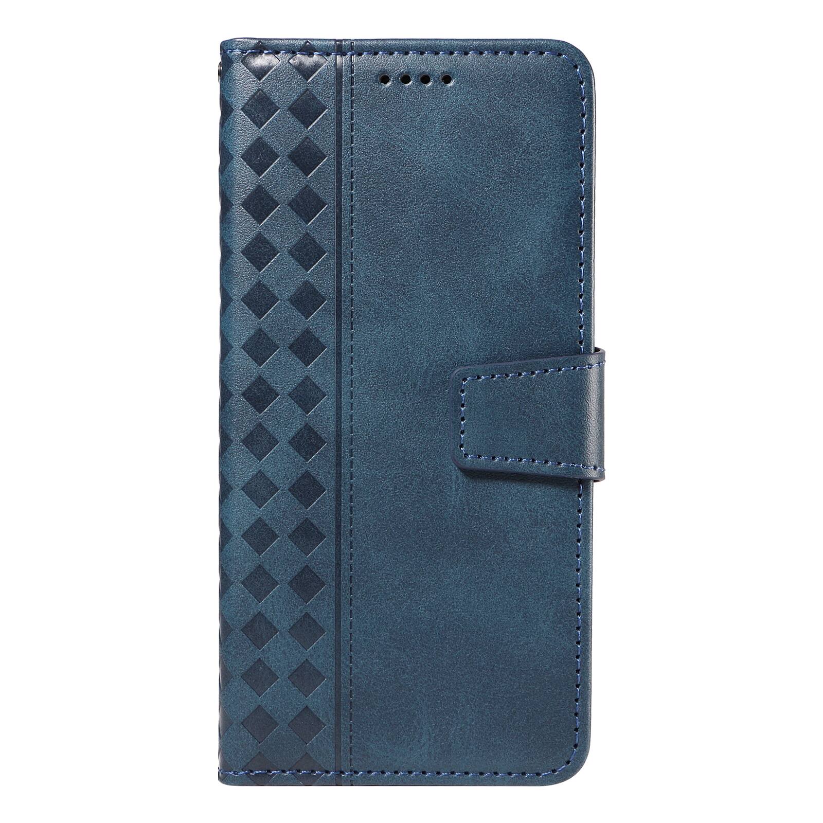 Alt View 4. Dteck - For Samsung Galaxy A17 5G Shockproof Leather Folio Kickstand Card Slots Wallet Case with Strap - Blue.