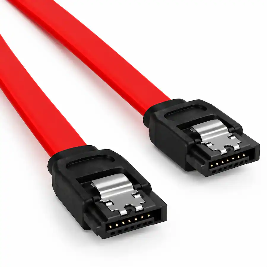 6 Pin Cle Sanoxy 1m 7 pin 180 Degree Serial ATA Device Cable with Latch Multi ...