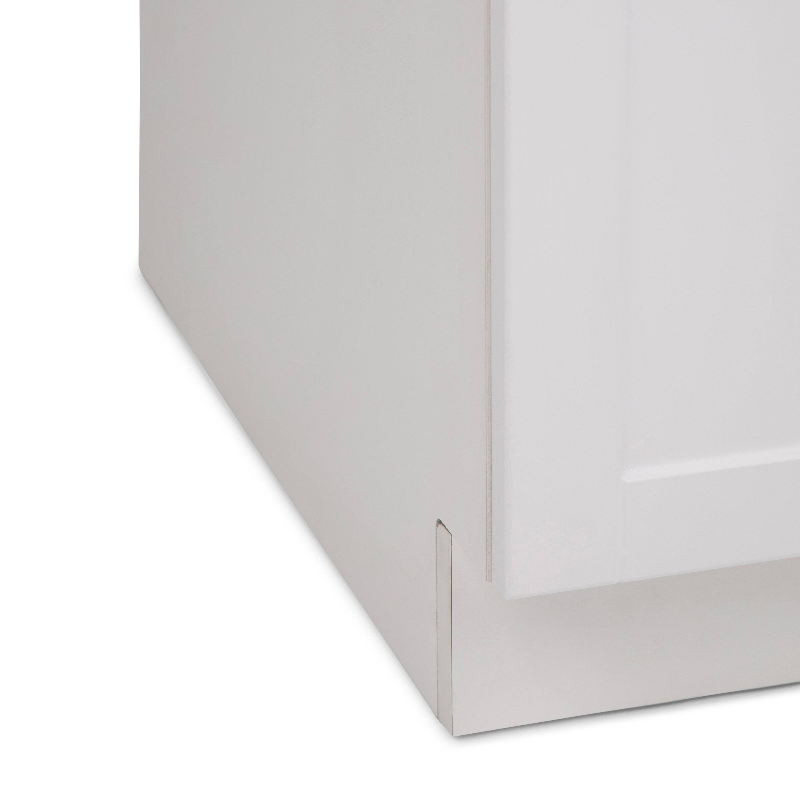 Alt View 7. Simpli Home - Kyle  All-in-One 24-inch ABS Utility Sink & Cabinet - Pure White.