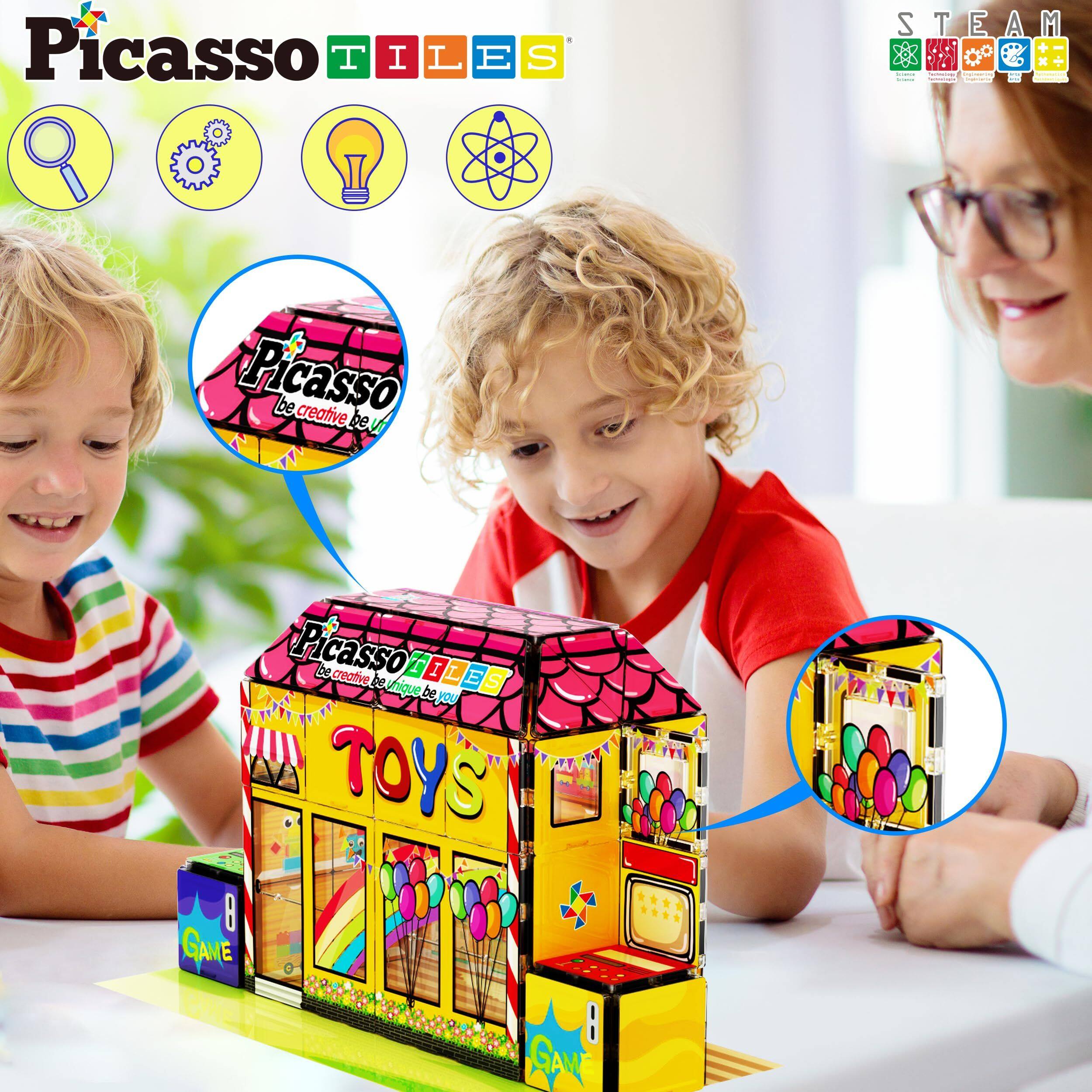Picasso TILES  
STEAM  
Picasso be creative be unique be you  
TOYS  
GAME
