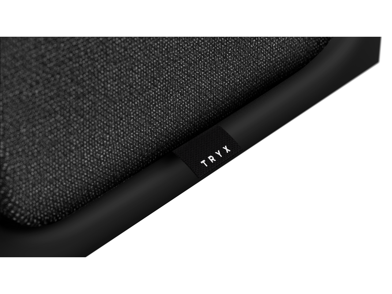 Alt View 7. TRYX - TRYX FLOVA Black ATX Case - Fabric, Tempered Glass, 360mm Radiator, USB-C 3.2 Gen 2x2 - Black.