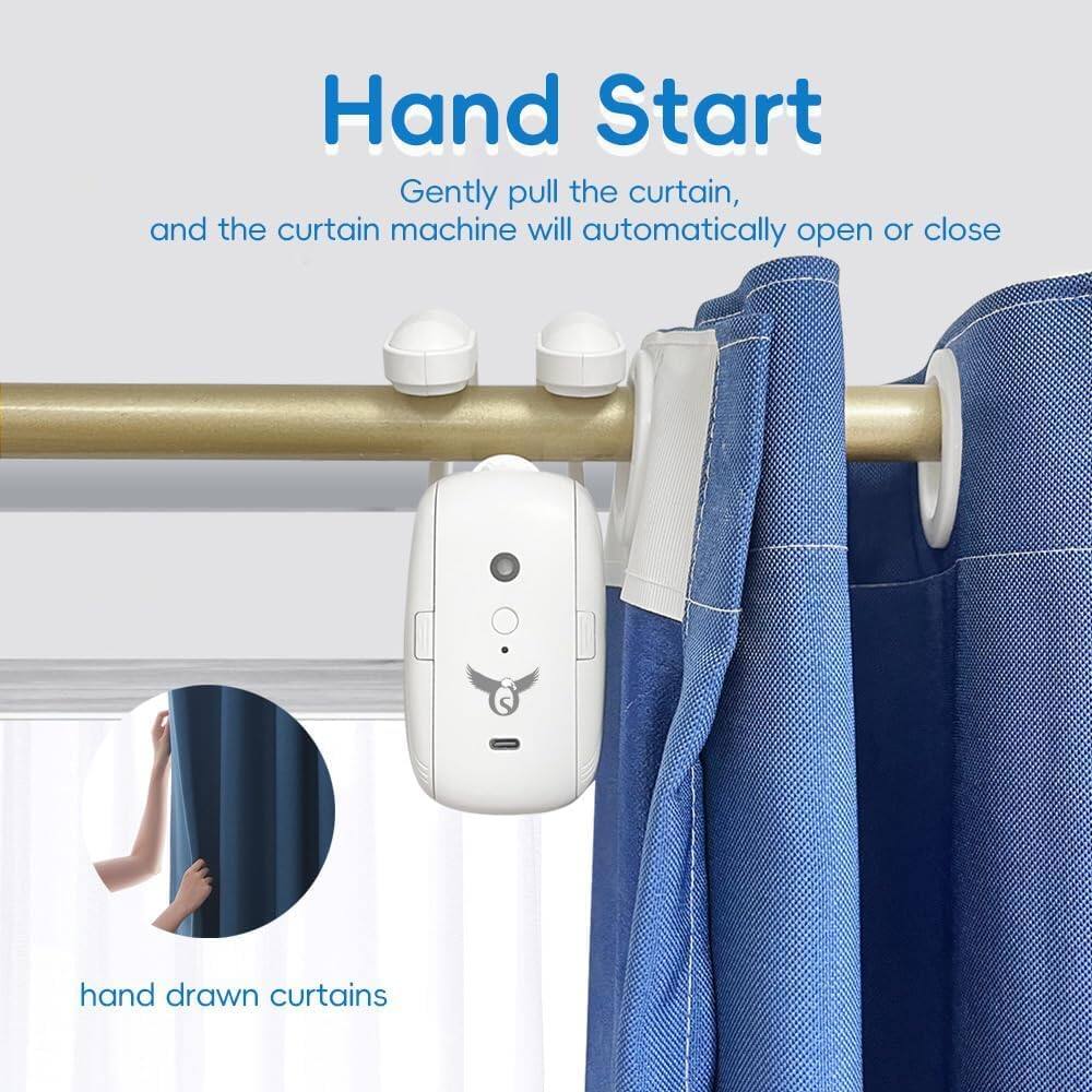 Hand Start

Gently pull the curtain, and the curtain machine will automatically open or close

hand drawn curtains