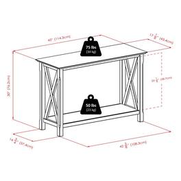 FurniFact - Console Table - Cappuccino