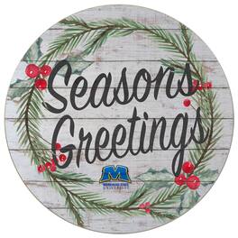 Jardine - Morehead State Eagles 20'' x 20'' Season's Greetings Circle - White