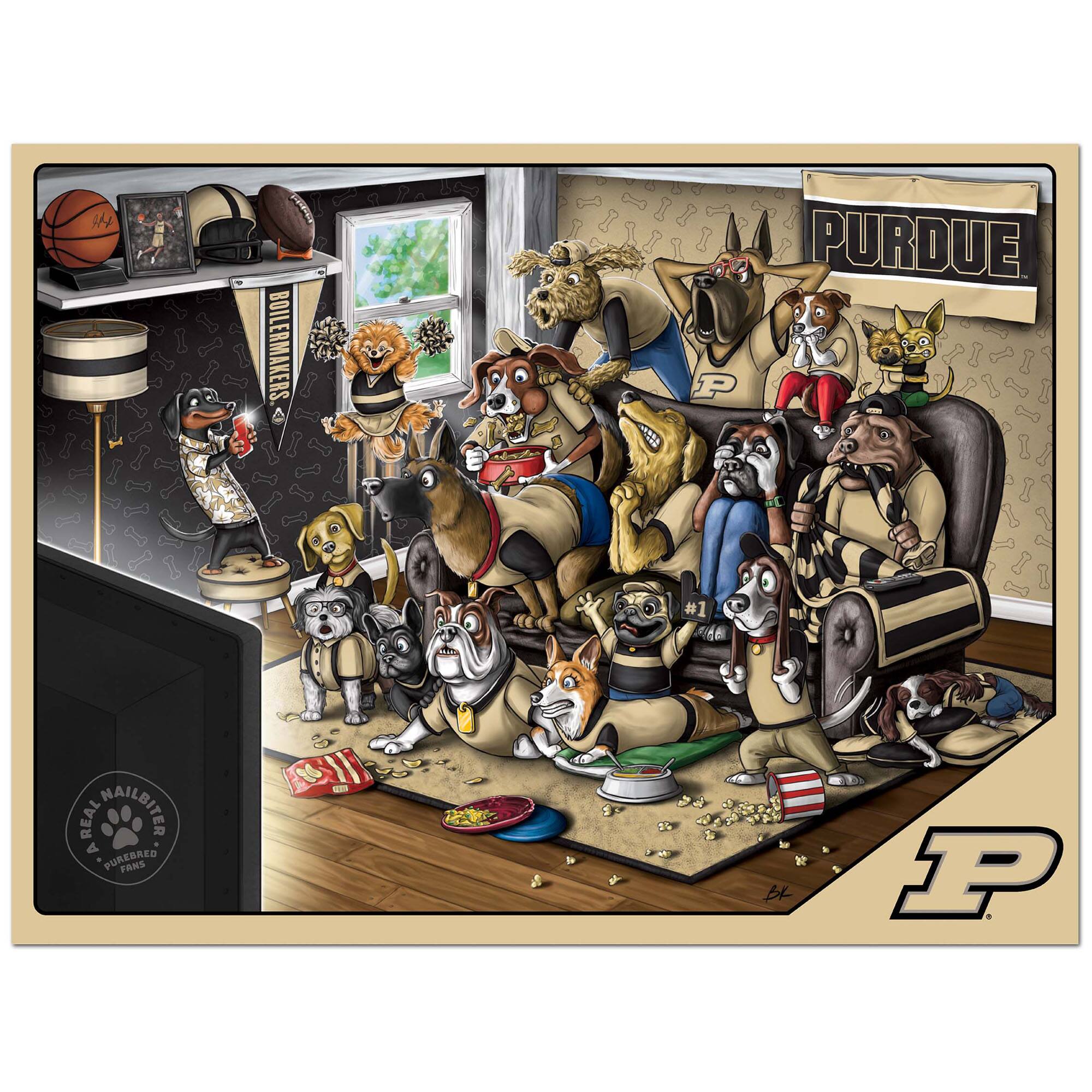 I'M BOILERMAKERS. PURDUE. P SA D REAL NAILBITER A PUREBRED FANS