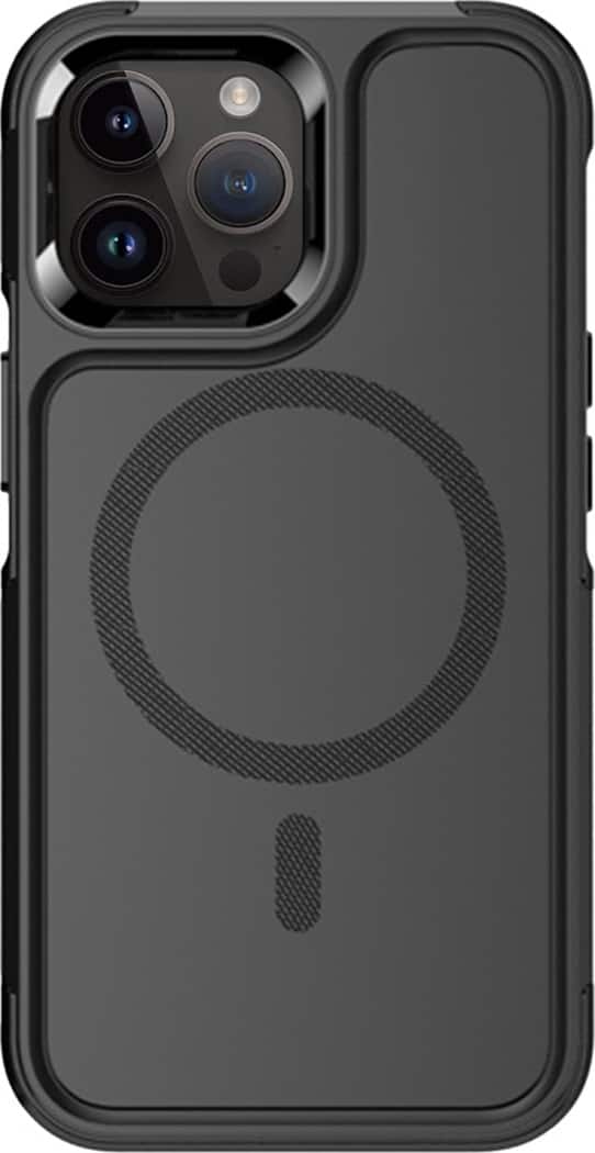 Front. SaharaCase - Raider Series Armor Case with MagSafe for Apple iPhone 14 Pro - Black.