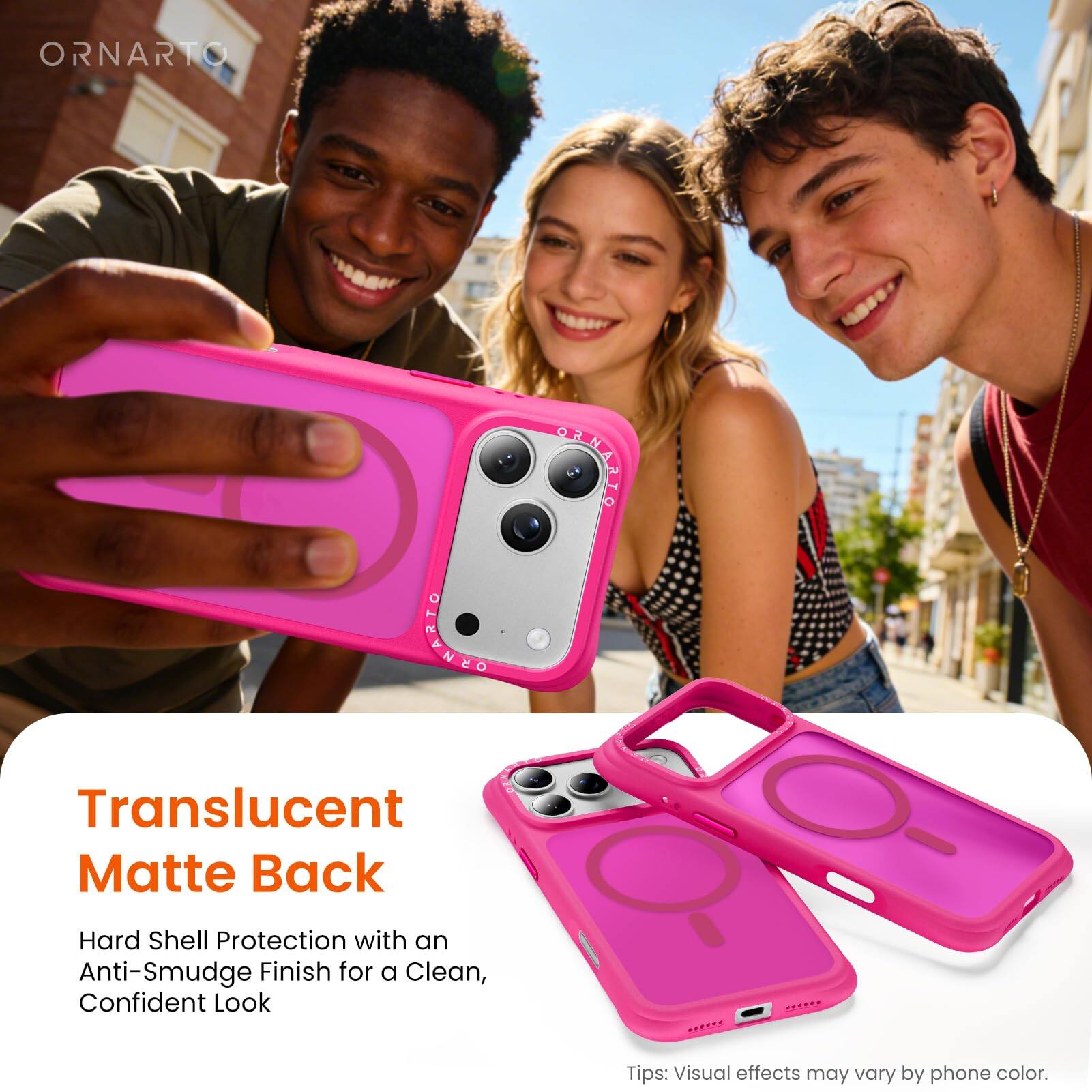ORNARTO ORNARIO DRABID Translucent Matte Back Hard Shell Protection with an Anti-Smudge Finish for a Clean, Confident Look

Tips: Visual effects may vary by phone color.