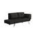 Angle Zoom. Serta - Molecule Casual Convertible Sofa - Black.