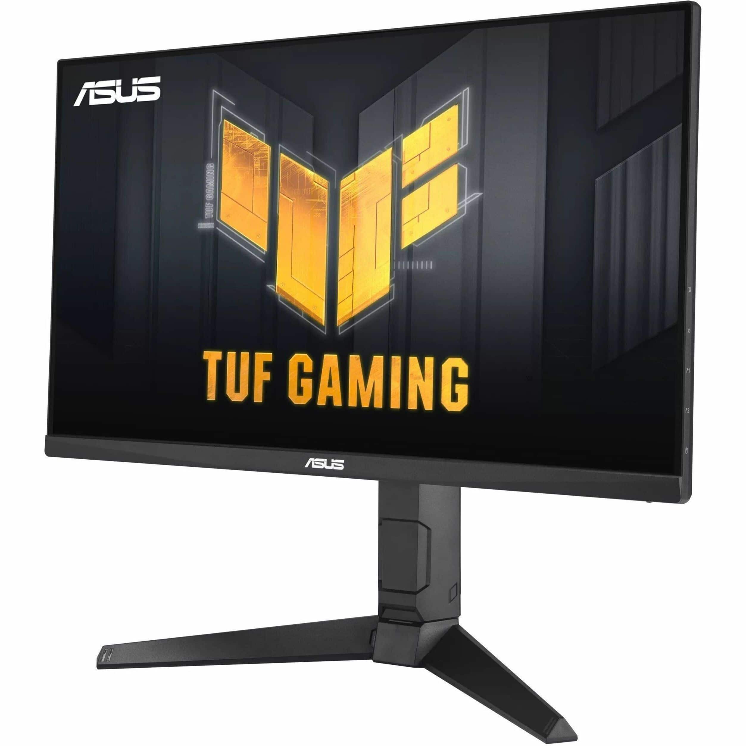 Front. ASUS - TUF Gaming 24" FHD IPS 180Hz 1ms Gaming Monitor with FreeSync Premium (DisplayPort, HDMI) - Black.