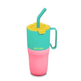 Klean Kanteen - Rise Insulated Tumbler - Stainless - Vacuum Insulated - Straw Lid - 26oz - Turquoise Kaleidoscope