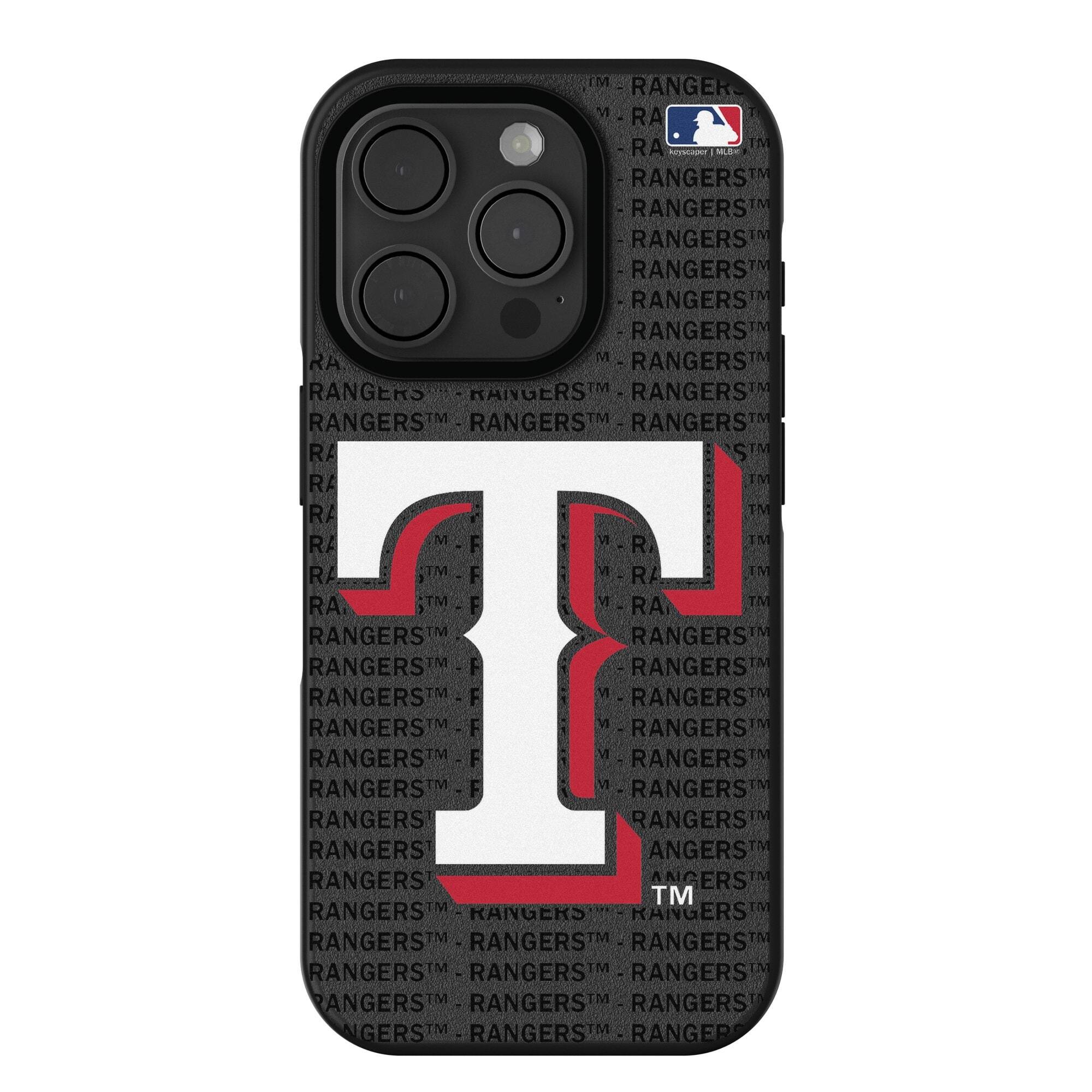 Keyscaper - MLB - Texas Rangers Text Backdrop Design iPhone Bump Case - 16 Plus - Multicolor price history on PriceWatchPro