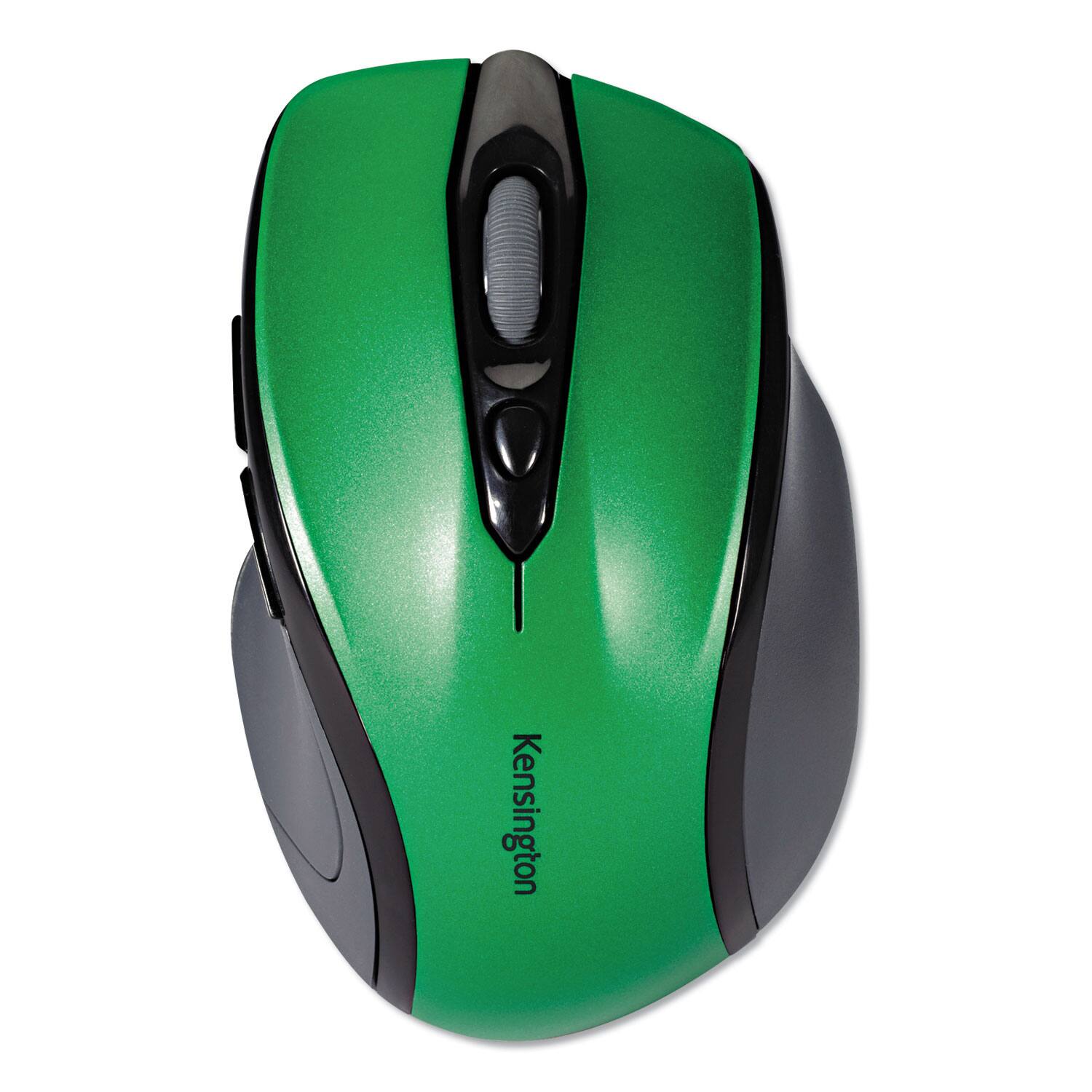 Alt View 1. Kensington - K72424AMA 2.4 GHz Frequency/30 ft. Wireless Range Pro Fit Right Hand Use Mid-Size Wireless Mouse - Emerald Green - Emerald Green.