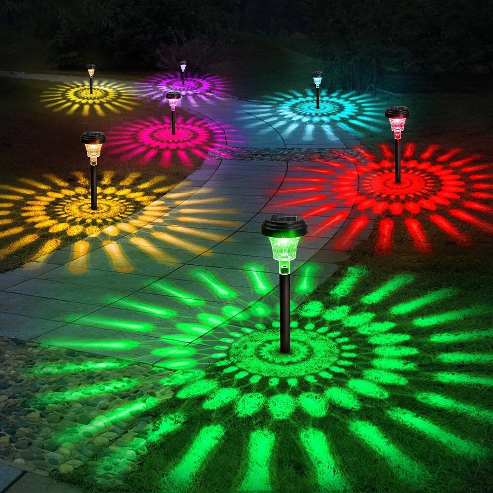 MOSZAR LLC - Waterproof for Garden Path Backyard Christmas Lawn Landscape Decorative - MULTICOLOR