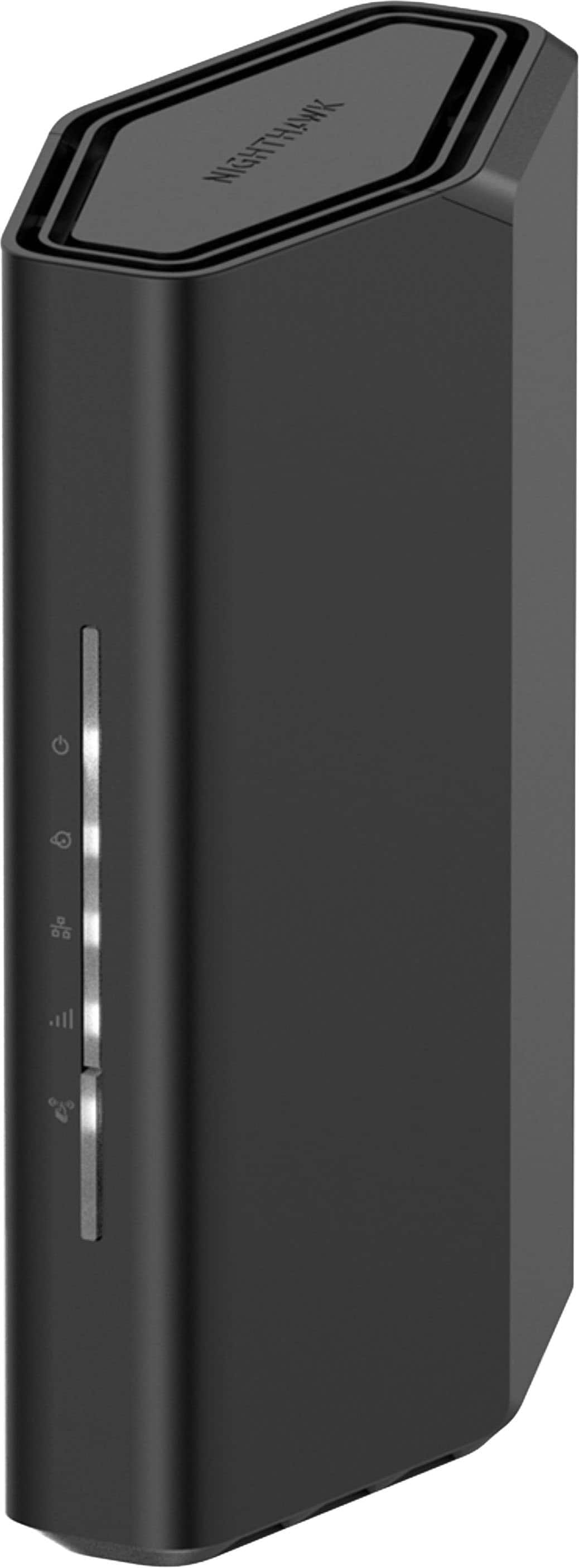 Front. NETGEAR - Nighthawk BE3600 Dual-Band Wi-Fi 7 Router - Black.