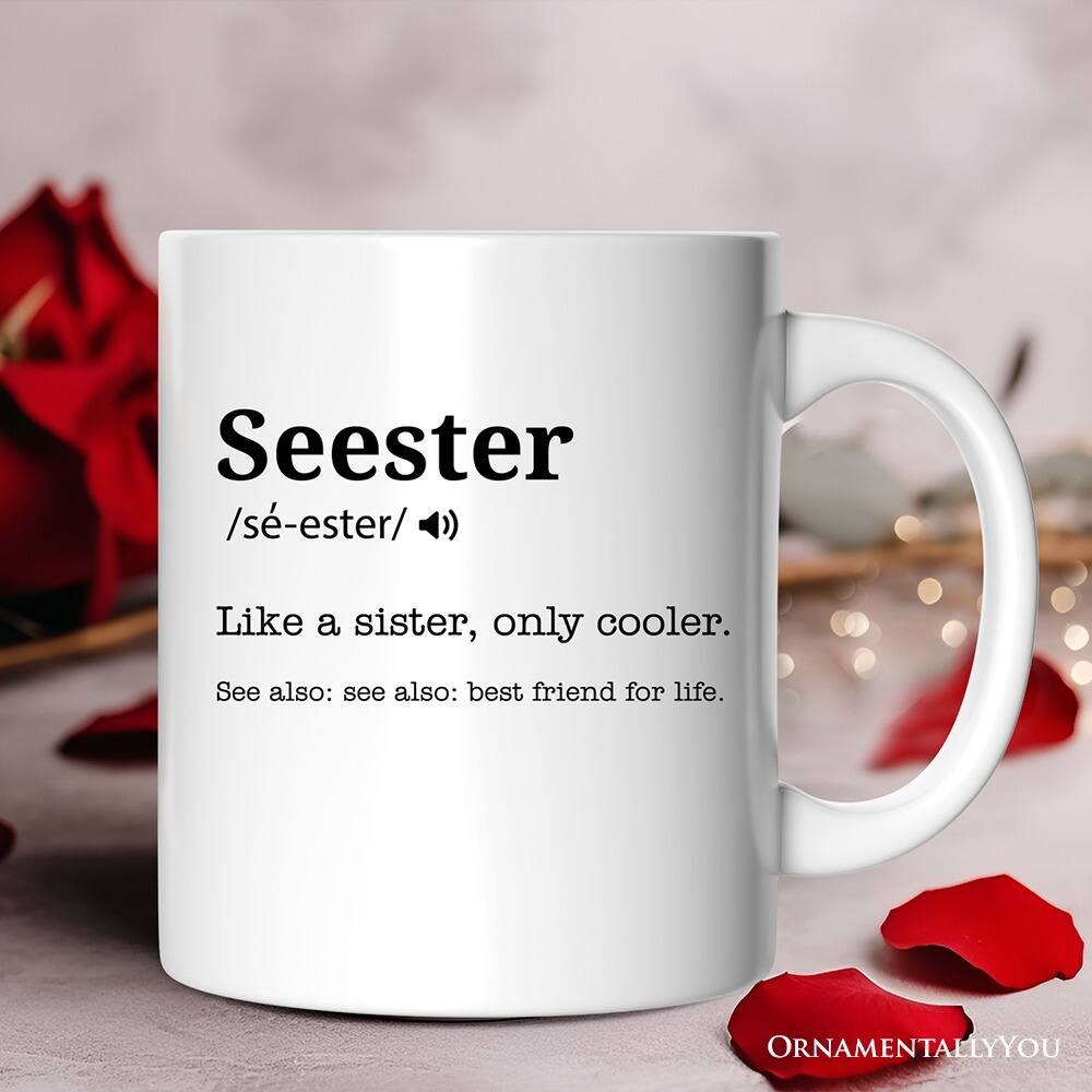 Seester  
/sé-ester/  

Like a sister, only cooler.  

See also: see also: best friend for life.  

ORNAMENTALLYOU