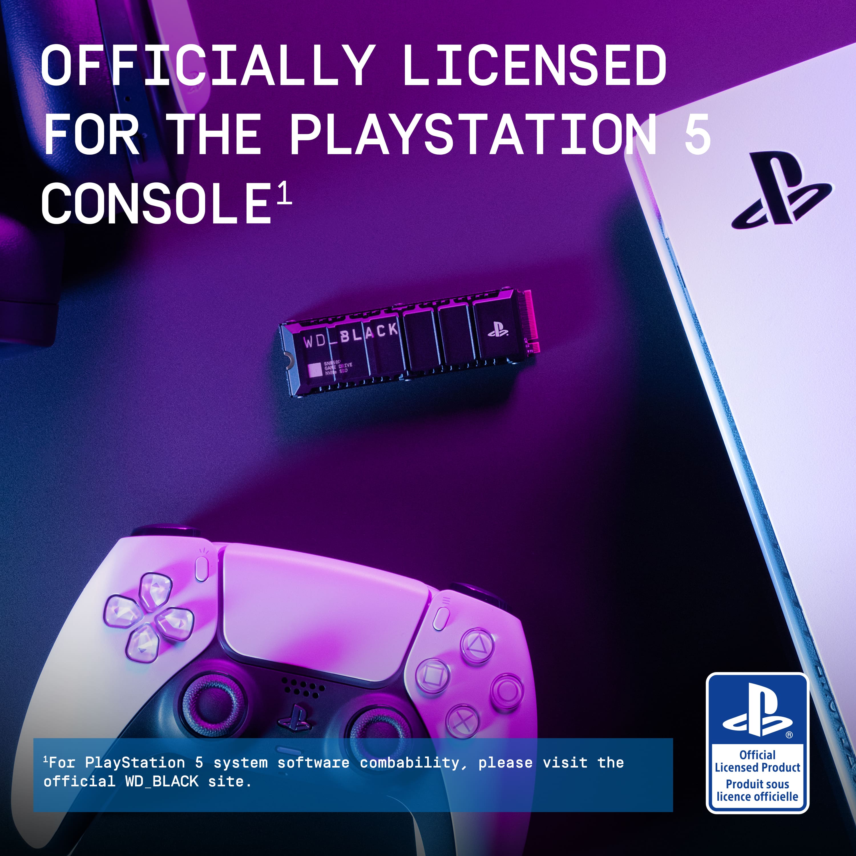 The text on the image reads: "Officially Licensed for the PlayStation 5 Console."