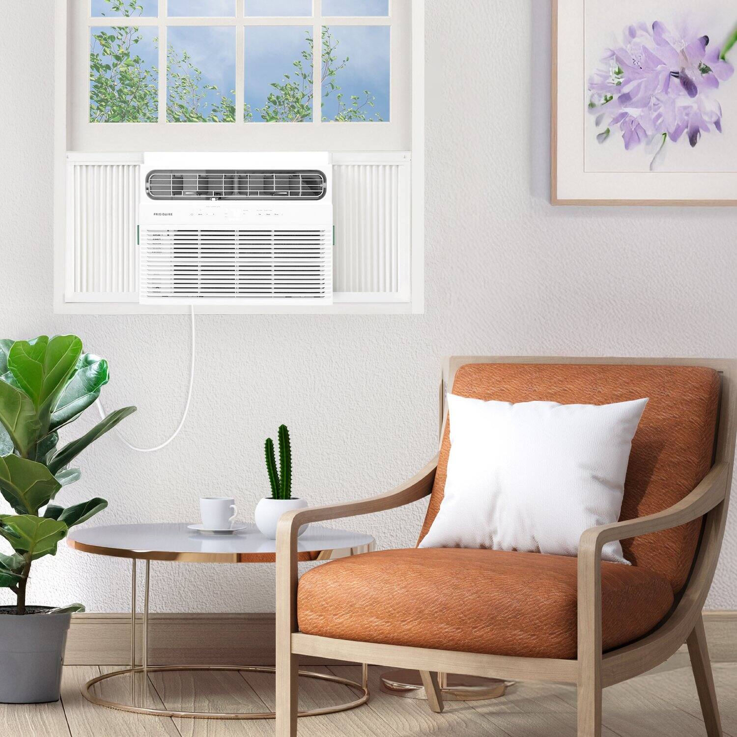 Alt View 6. Frigidaire - 1600 Sq. Ft. 23,000 BTU 230V Window Air Conditioner with 16,000 BTU Supplemental Heat Function with Remote - White.