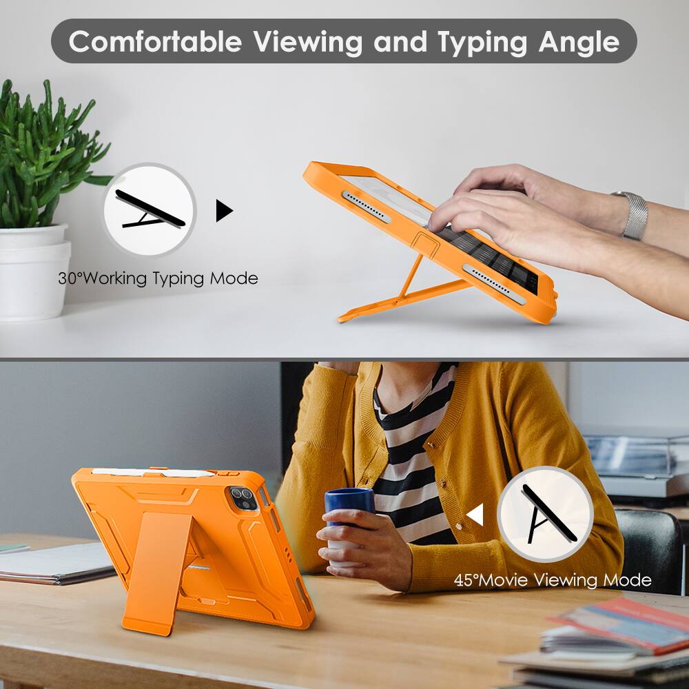 Comfortable Viewing and Typing Angle

30° Working Typing Mode

45° Movie Viewing Mode