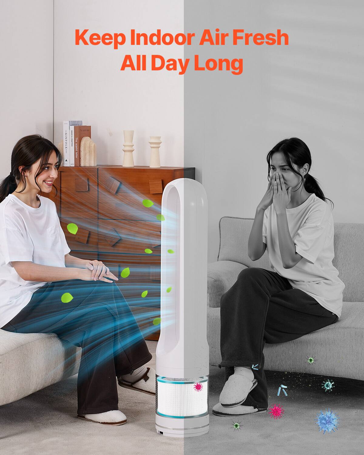 Keep Indoor Air Fresh All Day Long