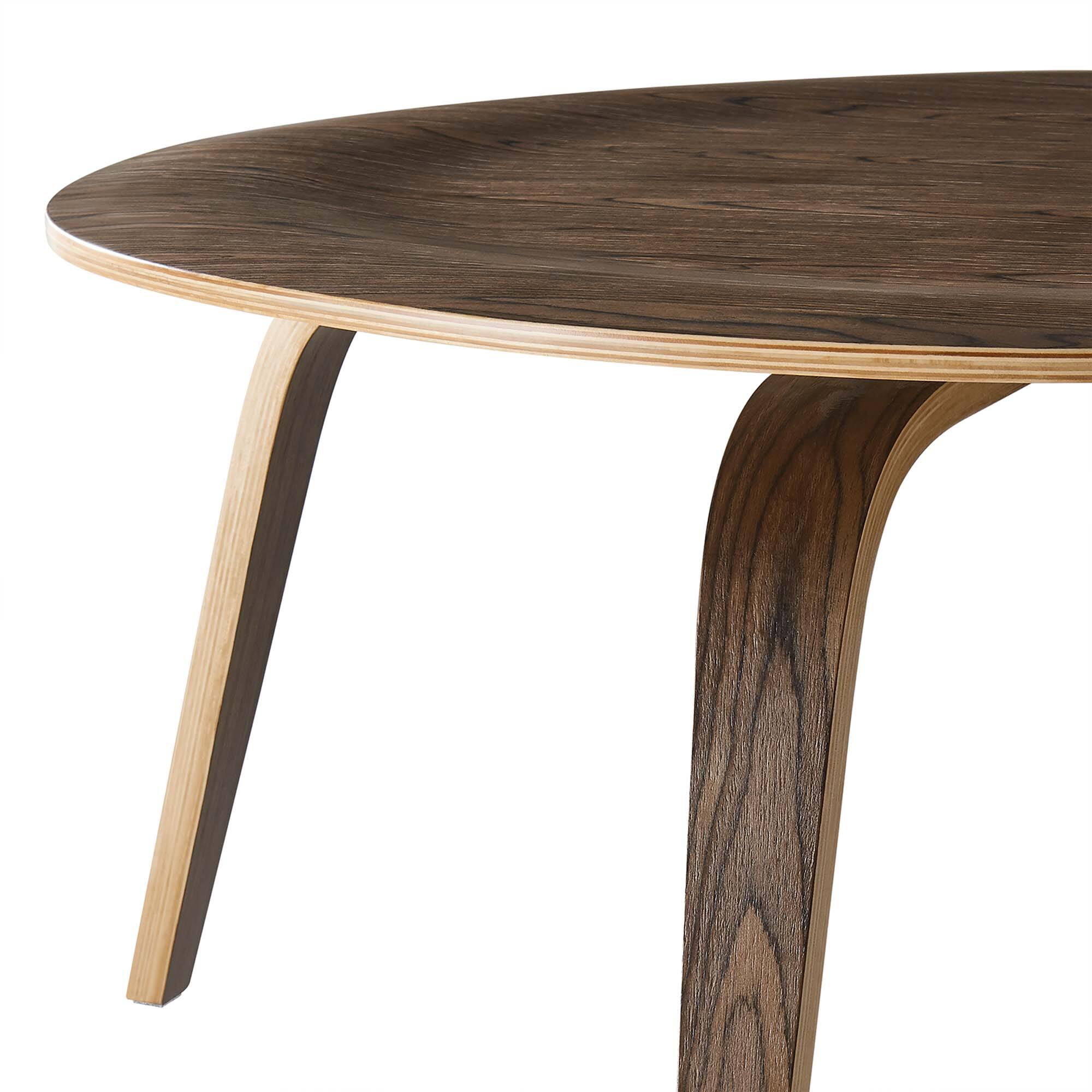 Alt View 4. Modway - Fathom Wood Coffee Table by Modway - Walnut.