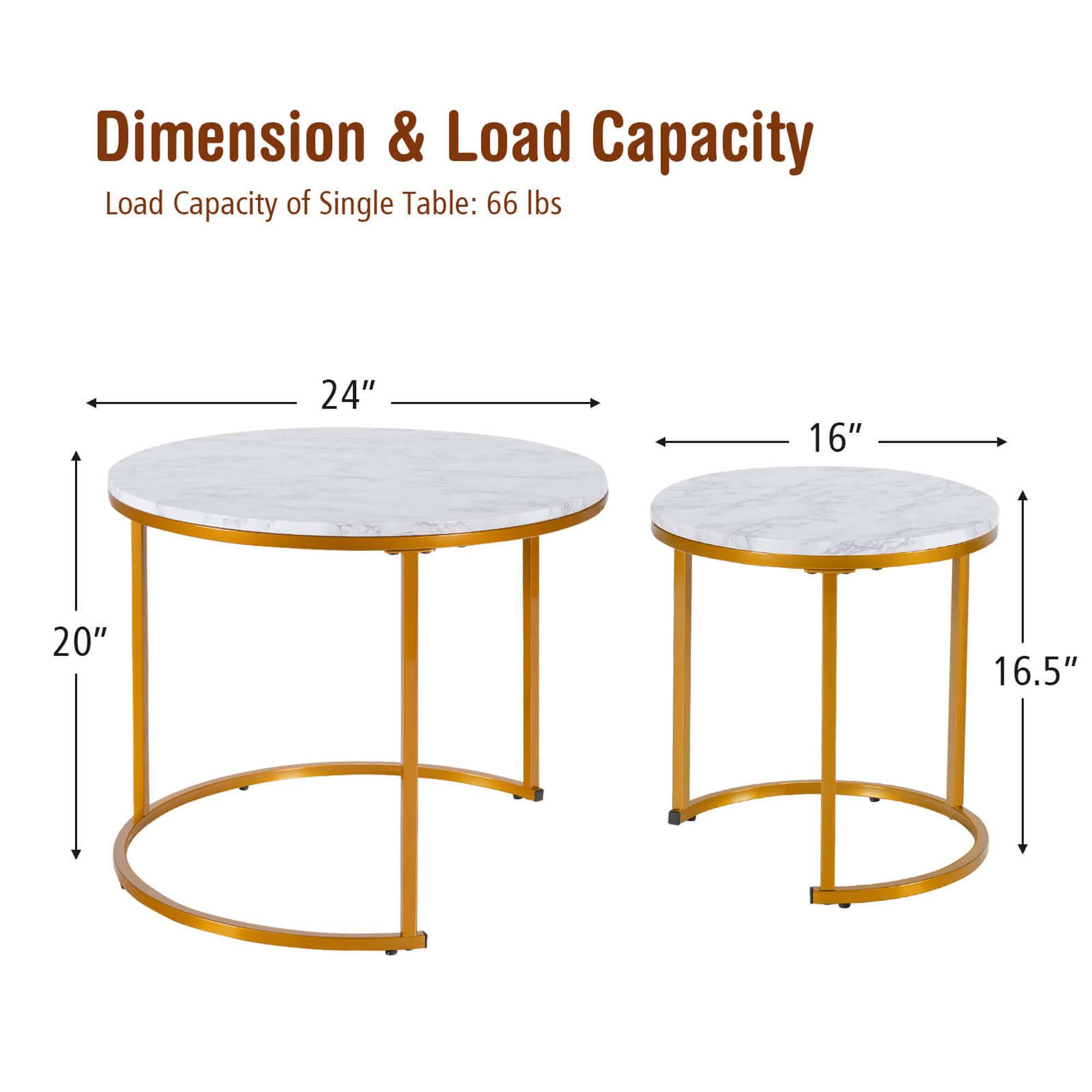 Dimension & Load Capacity:

Load Capacity of Single Table: 66 lbs
Dimensions: 24" x 16" x 20"

Note: The image description is correct, and the text is grouped as intended.