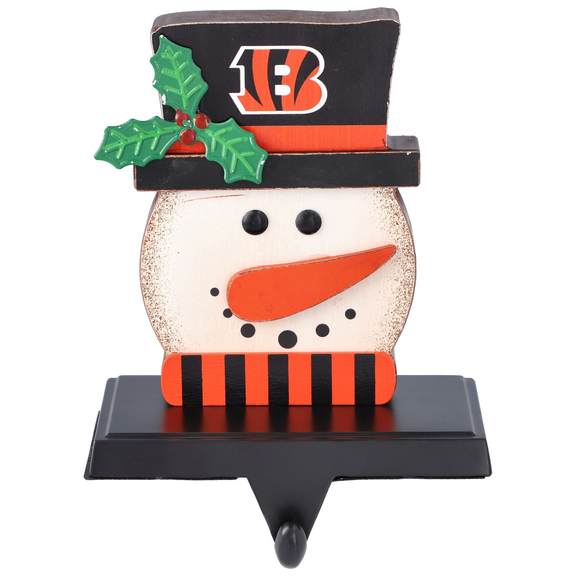 The Memory Company - Cincinnati Bengals Snowman Stocking Holders - Multicolor
