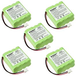 HQRP - 5-Pack 9.6 V 800 mAh Ni-MH Replacement Battery for Dogtra BP-2T 1800NC 2000NC 2200NCP Transmitter