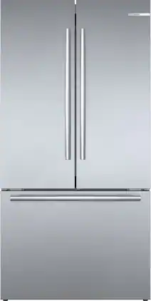 Bosch - 800 Series 36 in. Wide 21 Cu. Ft. French Door Bottom Freezer Counter-Depth Smart Refrigerator with VitaFresh - Stainless Steel
