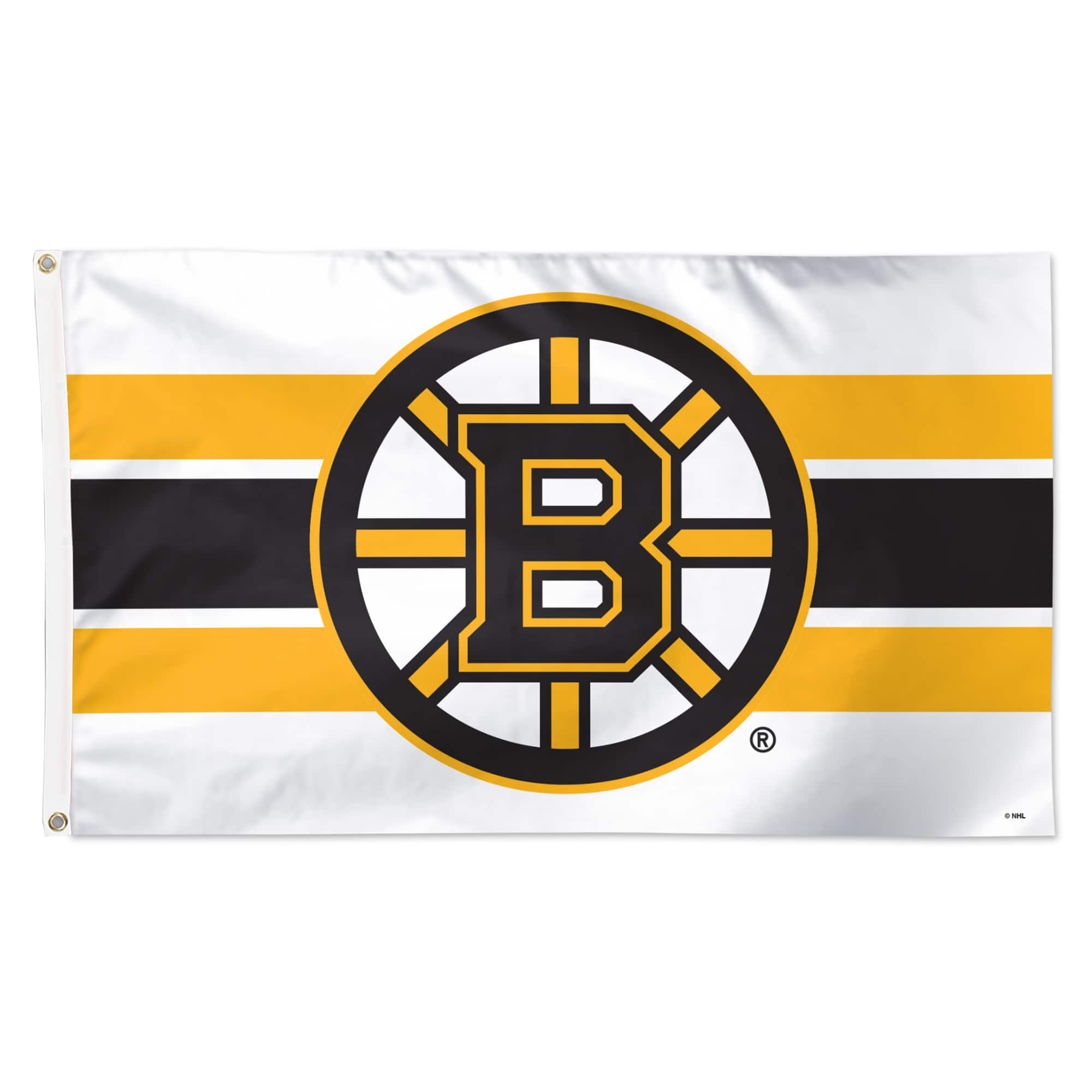 WinCraft - 3' x 5' Horizontal Stripe Deluxe Single-Sided Flag - White
