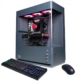 CyberPowerPC - Gaming Desktop - Intel Core Ultra 5 250KF Plus 2026 - NVIDIA GeForce RTX 5070 12GB - 32GB DDR5 Memory - 1TB SSD Storage - Gray