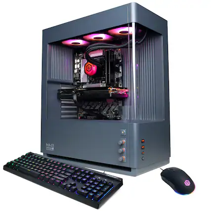 Front. CyberPowerPC - Gaming Desktop - Intel Core Ultra 5 250KF Plus 2026 - NVIDIA GeForce RTX 5070 12GB - 32GB DDR5 Memory - 1TB SSD Storage - Gray.