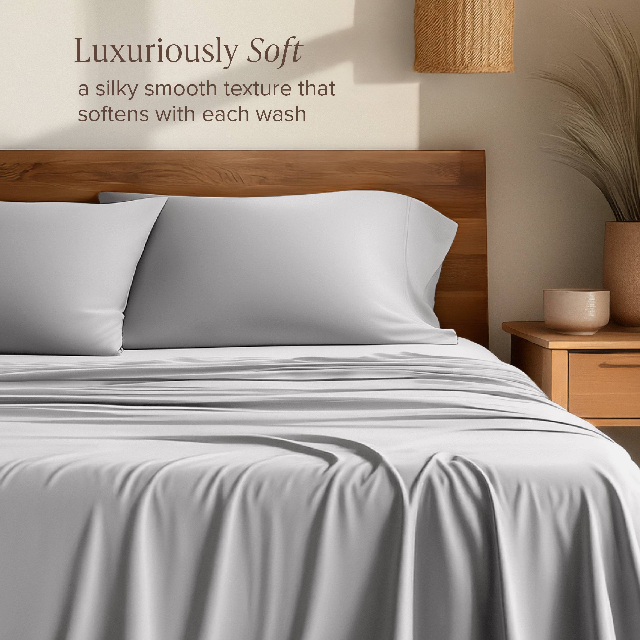 Luxuriously Soft  
a silky smooth texture that softens with each wash