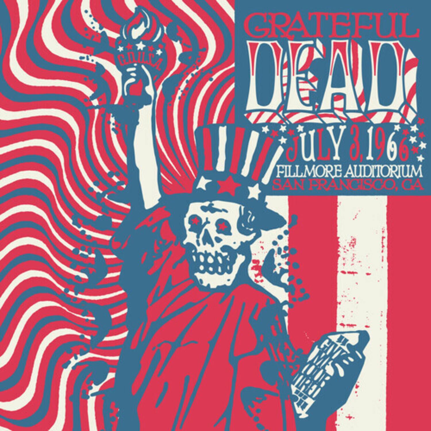 GO USA  
GRATEFUL DEAD  
JULY 3, 1966  
FILLMORE AUDITORIUM  
SAN FRANCISCO, CA