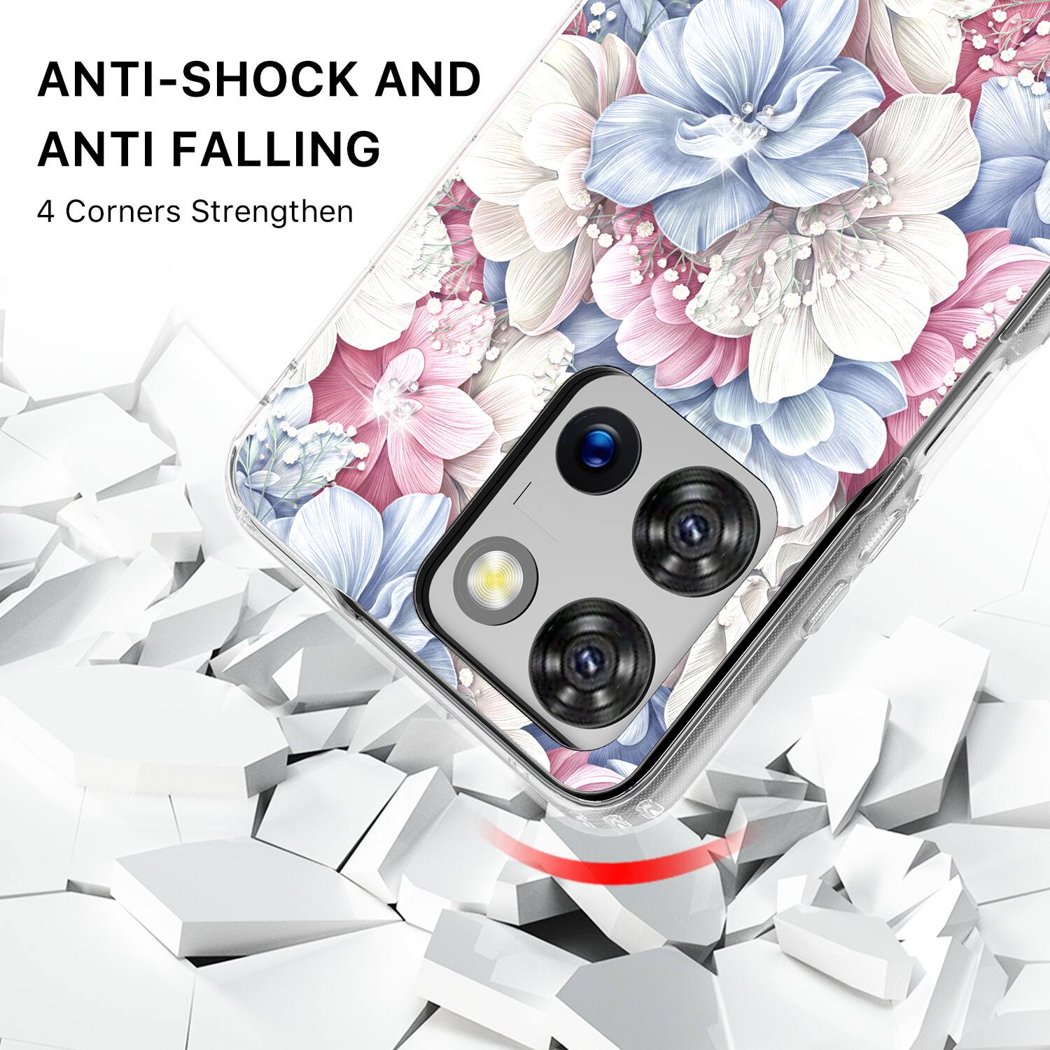 ANTI-SHOCK AND ANTI FALLING  
4 Corners Strengthen