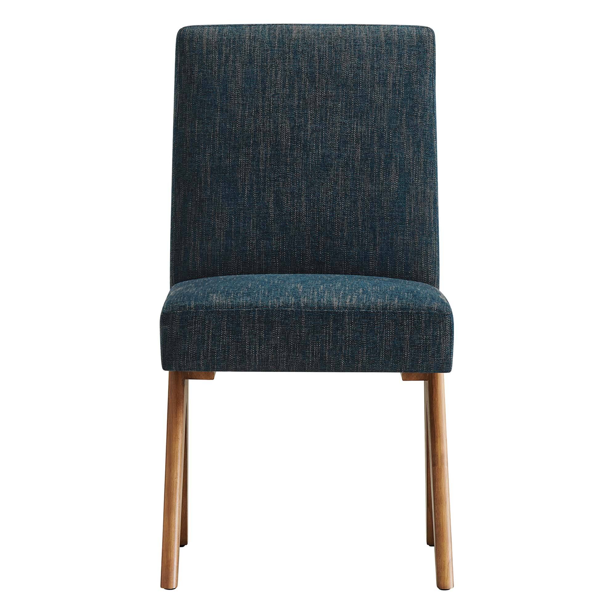 Alt View 5. Modway - Lyra Fabric Dining Room Side Chair Set of 2 by Modway - Azure Fabric.