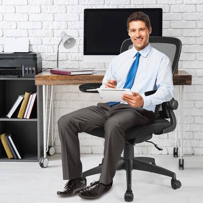 Costway Mesh Office Chair with Adjustable Height and Lumbar