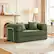 Alt View 4. KERDOM - 62'' Wide Corduroy Sleeper Sofa Bed, Convertible Loveseat Sofa With Pull-out Bed, Foldable Spliced Block Lounge Couch - Olive Green.