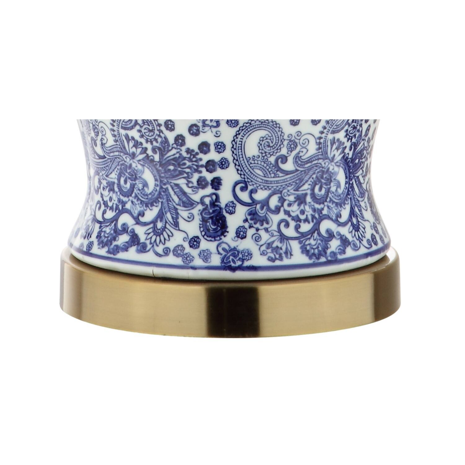 Alt View 7. Jonathan Y - Ellis 29.5" Ceramic LED Table Lamp, Blue/White - Blue/White.