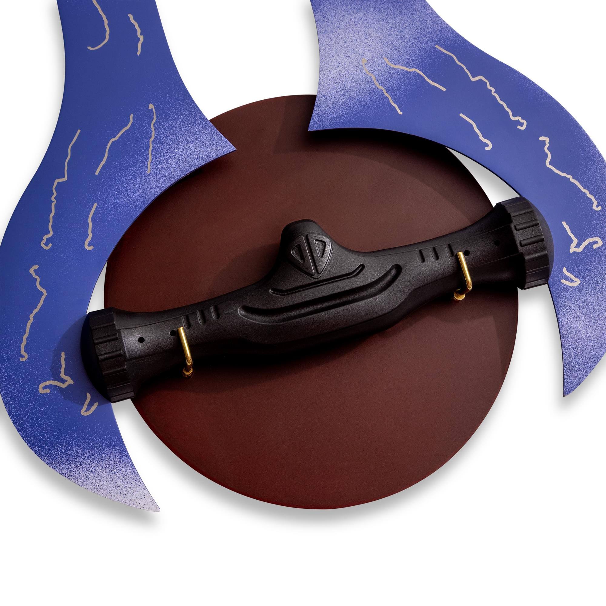Alt View 2. Halo - Halo Covenant Energy Sword Prop Replica w/ Wooden Wall Plaque - Blue.