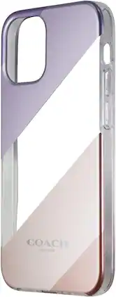 Coach - NEW iPhone 12 mini PROTECTIVE CASE MULTI COLOR ROSE GOLD /CREAM/ PURPLE - Metallic