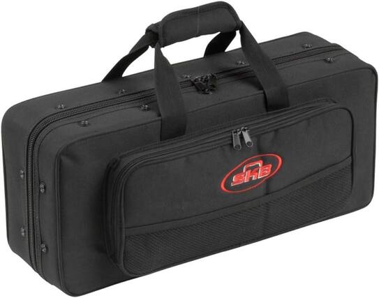 Front. SKB - SKB Trumpet Rectangular Soft Case, Black.