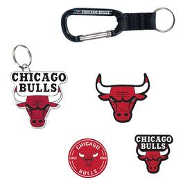 WinCraft - Chicago Bulls 5-Pack Key Ring and Fridge Magnet Set - Multicolor