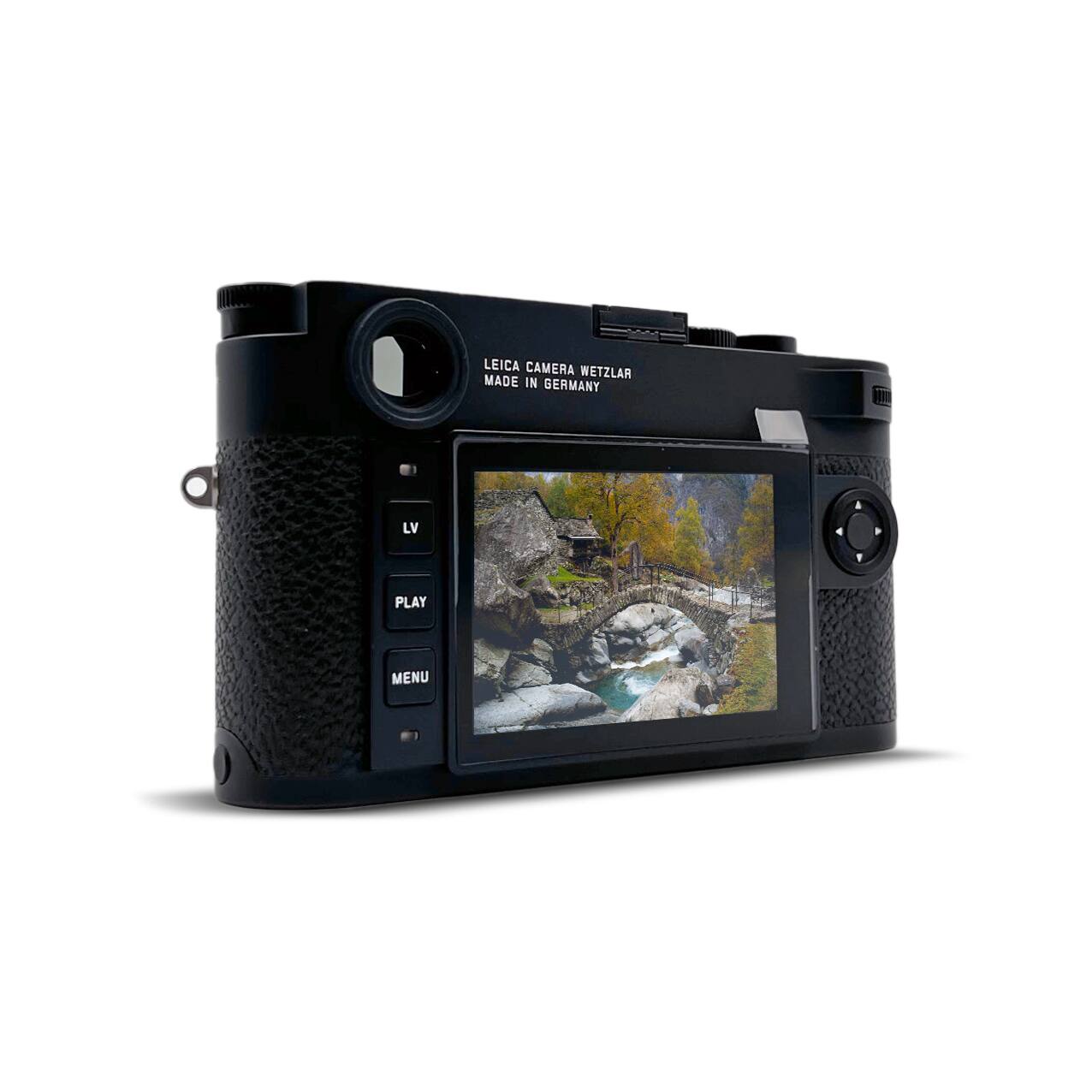 LEICA CAMERA WETZLAR MADE IN GERMANY  
LV PLAY MENU