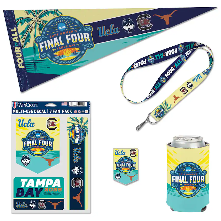 NCAA 2025 Women's Final Four Tampa BayUCLAWinCraft Multi-Use Decal 3 ...