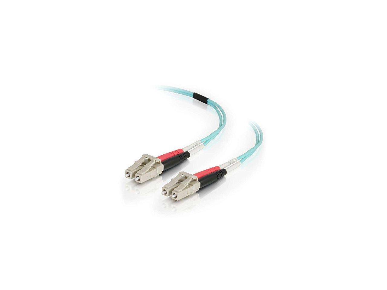 Alt View 3. Cables to Go - C2G 25m LC-LC 50/125 OM4 Duplex Multimode PVC Fiber Optic Cable - Aqua.