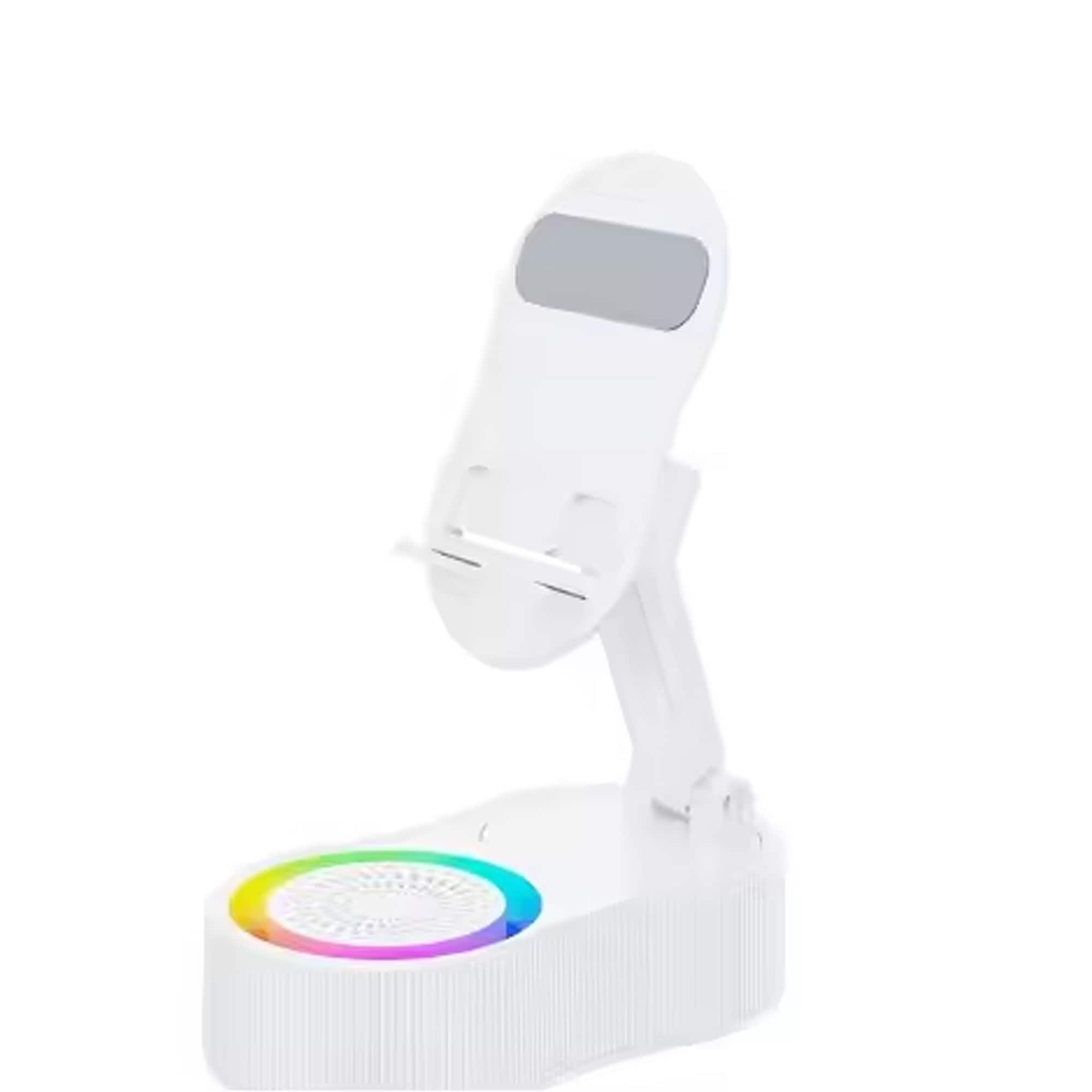 YONWAY - Smart Induction Speaker Mobile Phone Holder, Portable Power Bank, Mini Ambient Light Soundbox for Phones and Tablets