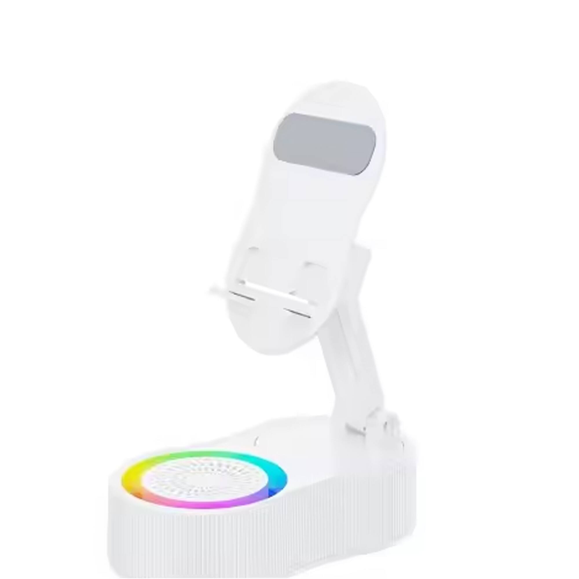 Front. YONWAY - Smart Induction Speaker Mobile Phone Holder, Portable Power Bank, Mini Ambient Light Soundbox for Phones and Tablets.