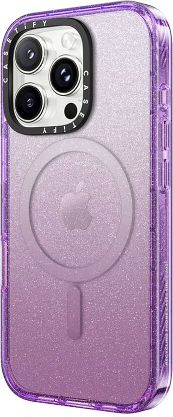 CASETiFY iPhone 16 Pro Max Case Glitter Purple Impact Case MagSafe Compatible Custom Phone Case CASETiFY CASETiFY iPhone 16 Pro Max Case Glitter Purple Impact Case MagSafe Compatible Custom Phone Case CASETiFY